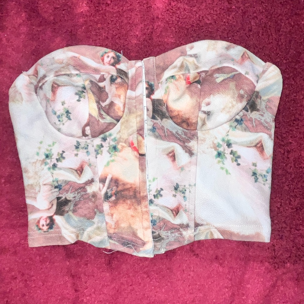 SHEIN Floral Print Women's Bustier Top